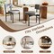 Dining Chair Set of 2 with Curved Backrest and Padded Seat for Comfort